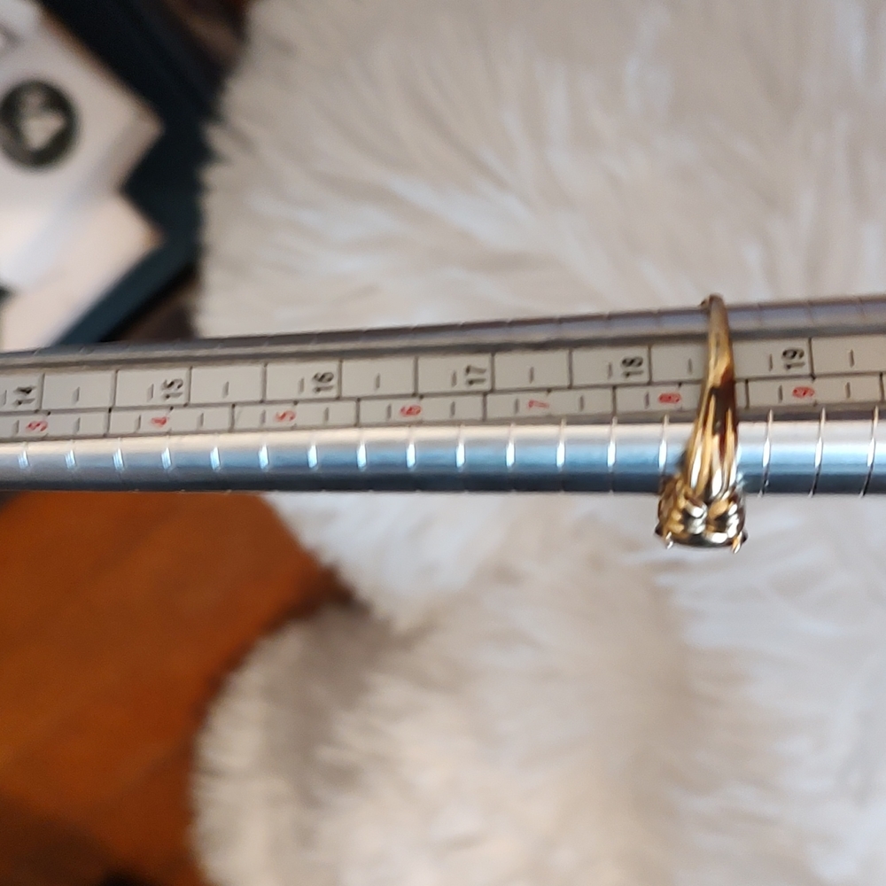 10k Solid Gold Iolite Ring - image 7